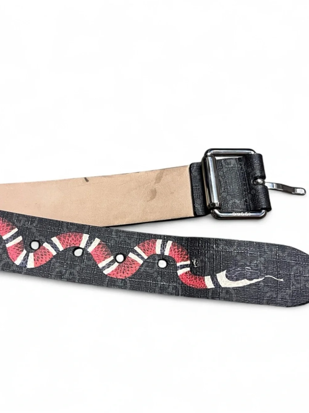 Authentic Gucci Men’s Leather Logo Belt - Euro Size 32 Luxury Streetwear -READ
